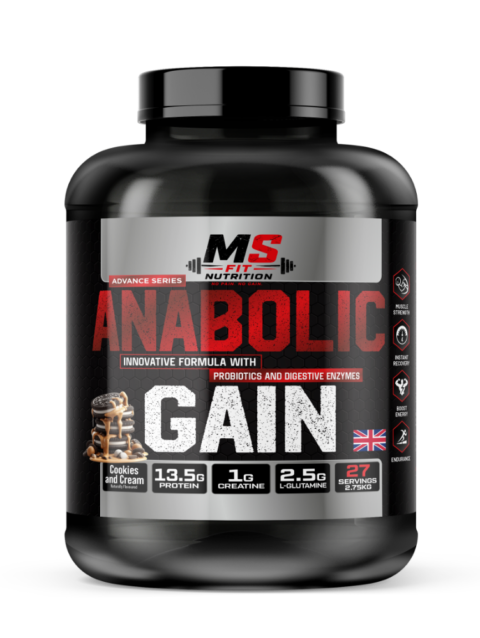 MS Fit Nutrition Anabolic Gain – Mass Gainer, 2.75kg | 27 Servings